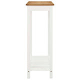 Bar table 100x40x110 cm Solid Oak Wood - Top-Down View