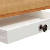 Bar table 100x40x110 cm Solid Oak Wood - Close-Up Angle