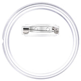 Button Badges Kit with Pins 100 Sets Acrylic 58 mm - Rear View