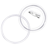 Button Badges Kit with Pins 100 Sets Acrylic 58 mm - Close-Up Angle