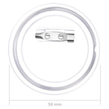 Button Badges Kit with Pins 100 Sets Acrylic 58 mm - Low Angle