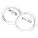 Button Badges Kit with Pins 100 Sets Acrylic 44 mm