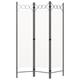 3-Panel Room Divider White 120x180 cm