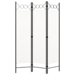 3-Panel Room Divider White 120x180 cm