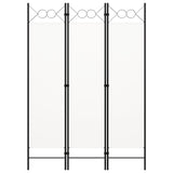 3-Panel Room Divider White 120x180 cm