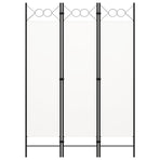 3-Panel Room Divider White 120x180 cm