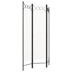 3-Panel Room Divider White 120x180 cm