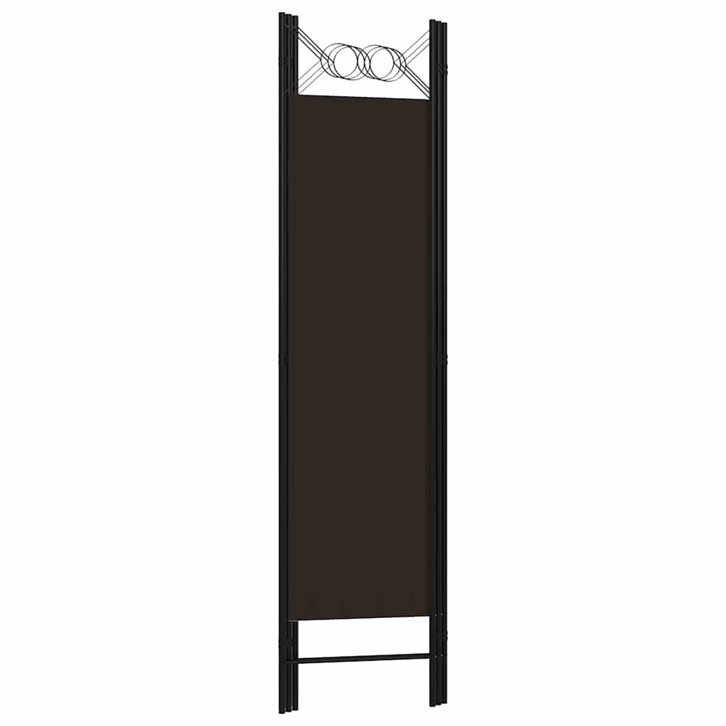 3-Panel Room Divider Brown 120x180 cm