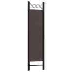 3-Panel Room Divider Brown 120x180 cm