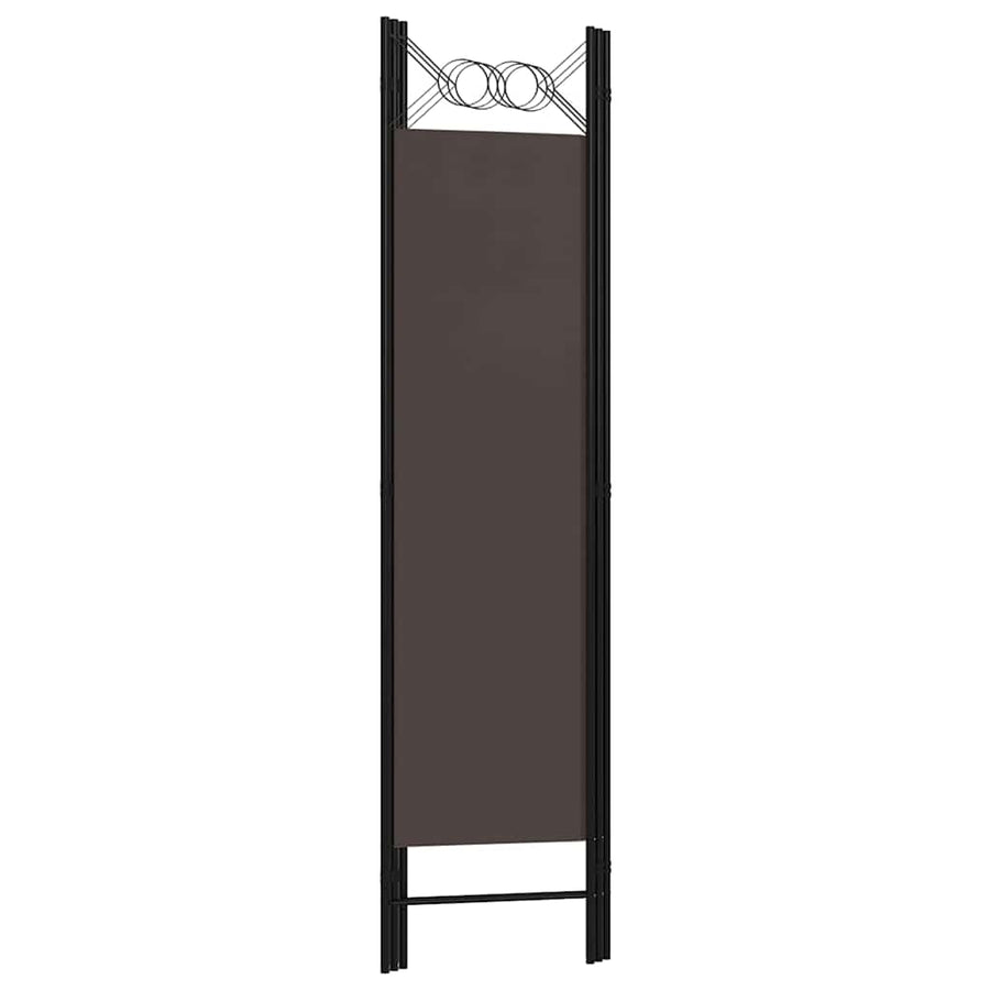 3-Panel Room Divider Brown 120x180 cm