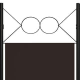 3-Panel Room Divider Brown 120x180 cm