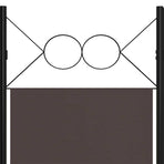 3-Panel Room Divider Brown 120x180 cm