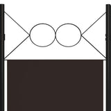 3-Panel Room Divider Brown 120x180 cm - 45-Degree Angle