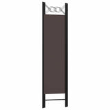 3-Panel Room Divider Brown 120x180 cm