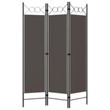 3-Panel Room Divider Anthracite 120x180 cm - Front View
