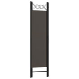 3-Panel Room Divider Anthracite 120x180 cm - Top-Down View