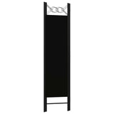 3-Panel Room Divider Black 120x180 cm - Top-Down View