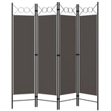 4-Panel Room Divider Anthracite 160x180 cm
