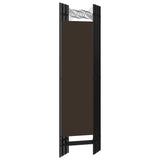 6-Panel Room Divider Brown 240x180 cm - Top-Down View