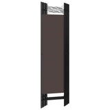6-Panel Room Divider Brown 240x180 cm