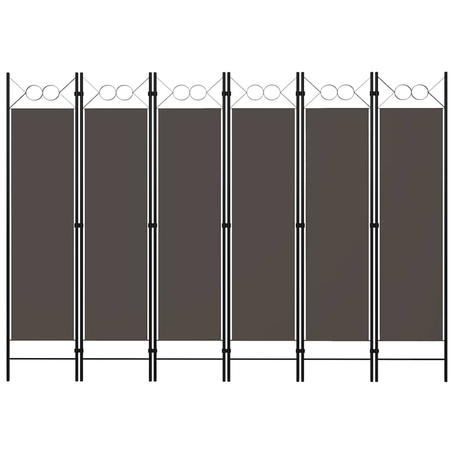 6-Panel Room Divider Anthracite 240x180 cm