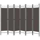 6-Panel Room Divider Anthracite 240x180 cm