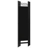 6-Panel Room Divider Black 240x180 cm - Top-Down View