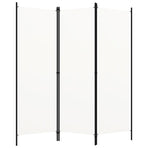 3-Panel Room Divider White 150x180 cm