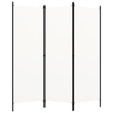 3-Panel Room Divider White 150x180 cm