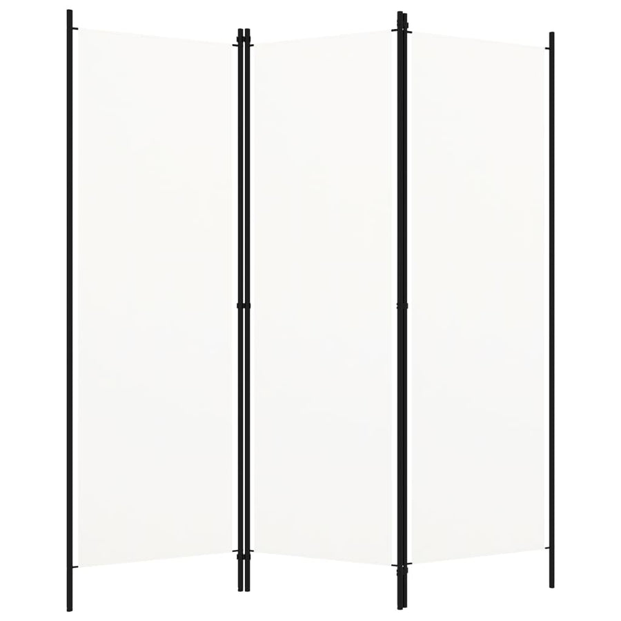 3-Panel Room Divider White 150x180 cm