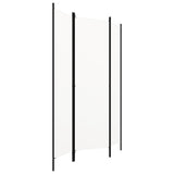 3-Panel Room Divider White 150x180 cm - Front View