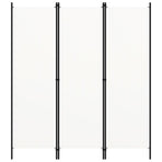 3-Panel Room Divider White 150x180 cm
