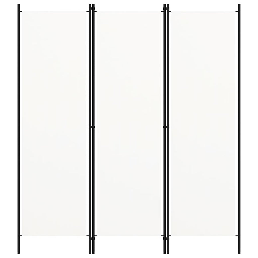3-Panel Room Divider White 150x180 cm