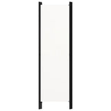 3-Panel Room Divider White 150x180 cm - Top-Down View