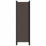 3-Panel Room Divider Brown 150x180 cm