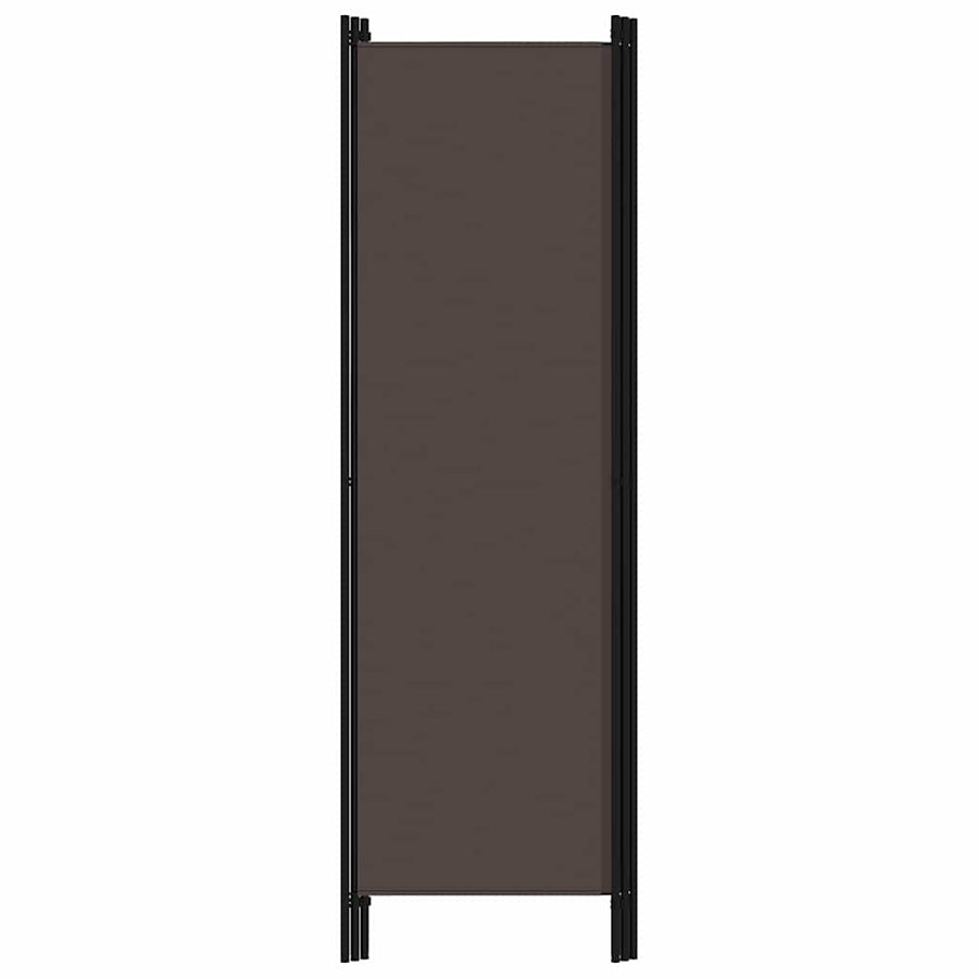 3-Panel Room Divider Brown 150x180 cm