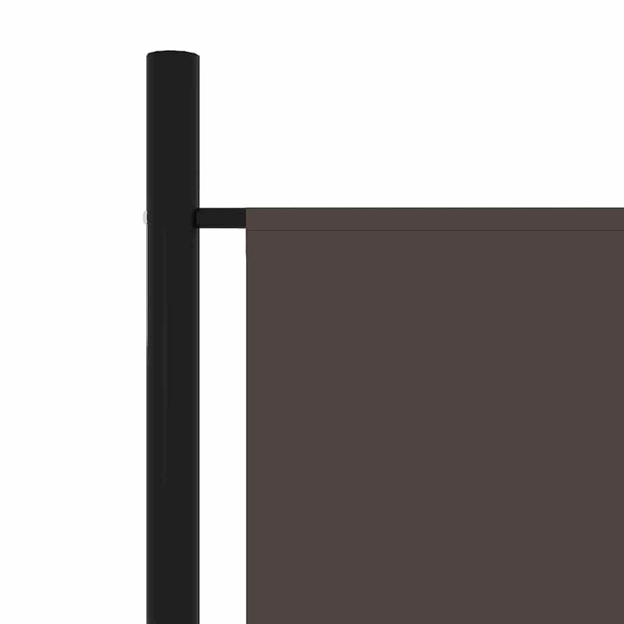 3-Panel Room Divider Brown 150x180 cm