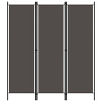 3-Panel Room Divider Anthracite 150x180 cm