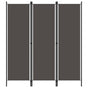 3-Panel Room Divider Anthracite 150x180 cm