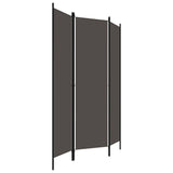 3-Panel Room Divider Anthracite 150x180 cm