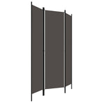 3-Panel Room Divider Anthracite 150x180 cm