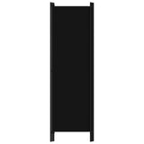3-Panel Room Divider Black 150x180 cm - Top-Down View