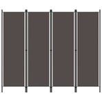 4-Panel Room Divider Anthracite 200x180 cm