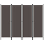4-Panel Room Divider Anthracite 200x180 cm
