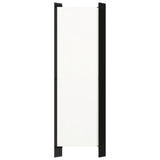 5-Panel Room Divider White 250x180 cm - Top-Down View