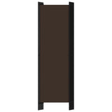 5-Panel Room Divider Brown 250x180 cm - Top-Down View