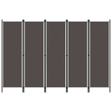 5-Panel Room Divider Anthracite 250x180 cm