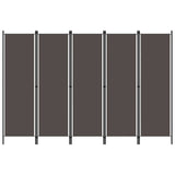 5-Panel Room Divider Anthracite 250x180 cm
