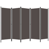 5-Panel Room Divider Anthracite 250x180 cm