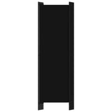 5-Panel Room Divider Black 250x180 cm - Top-Down View